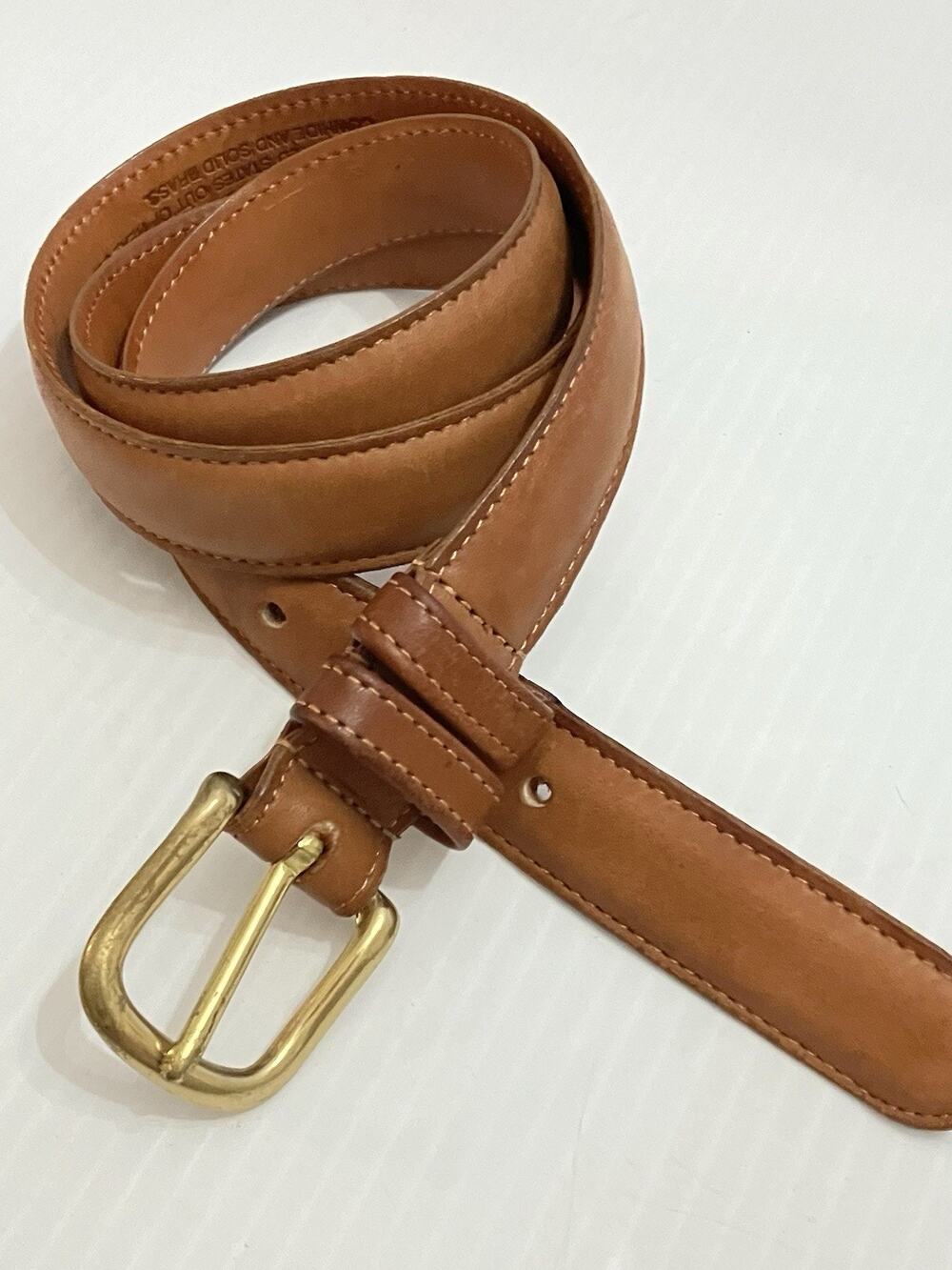 Vintage Coach 6600 Belt British Tan Leather Glove Tanned 32/80 Made in USA